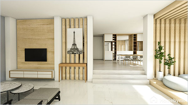 Vous en voulez plus ? Cliquez sur l'image pour accéder au projet en 3D. Donnez vie à vos idées de design d'intérieur avec la 3D d'Homebyme