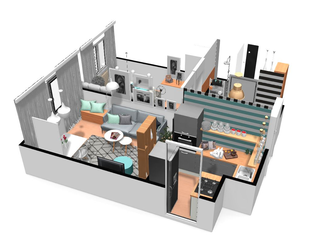 You want more? Click on images to access the 3D projects Bring your interior design ideas to life with HomeByMe 3D