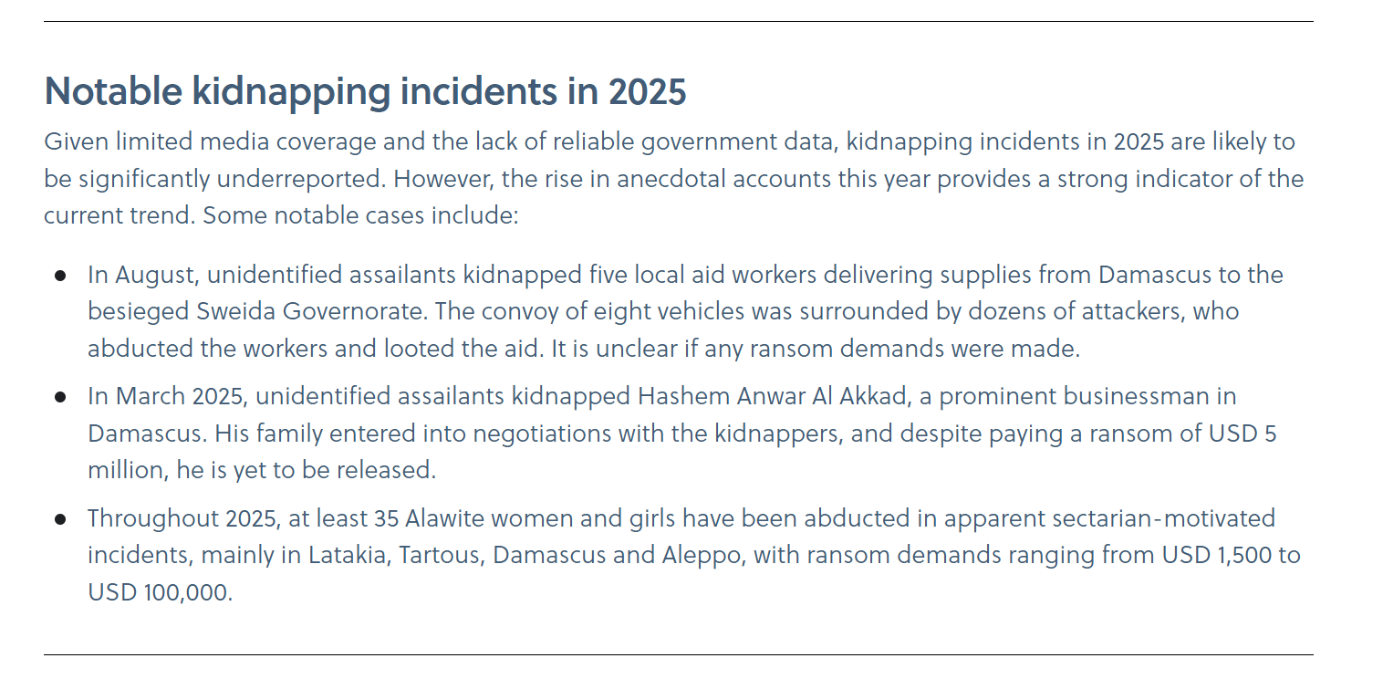 Notable incidents