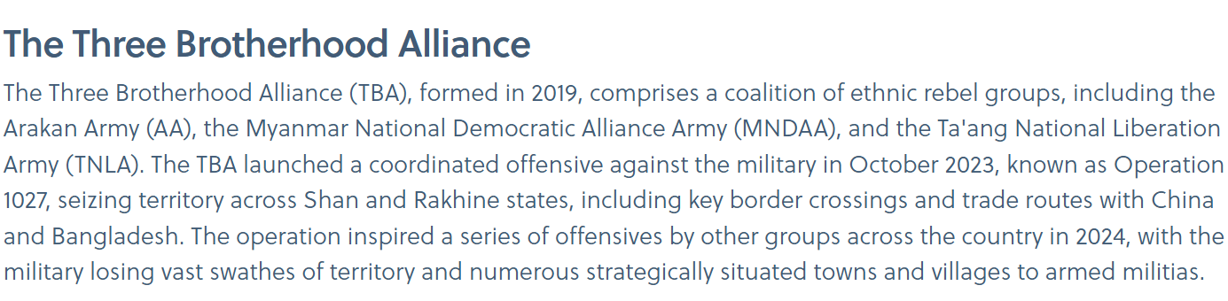 The Three Brotherhood Alliance