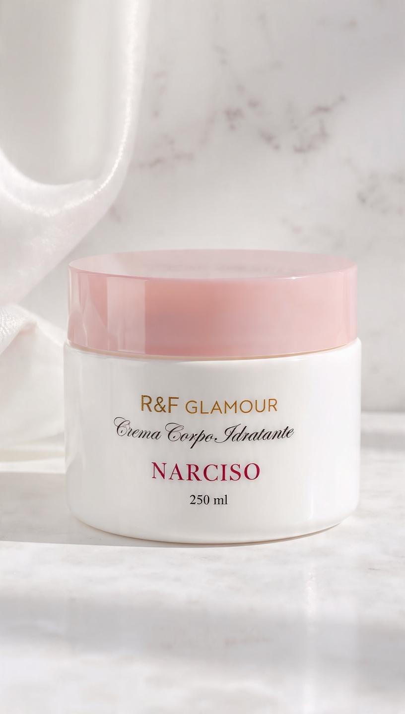 R&F GLAMOUR CREMA CORPO IDRATANTE NARCISO DA 250 ml
 [Conf.da 6 pezzi]