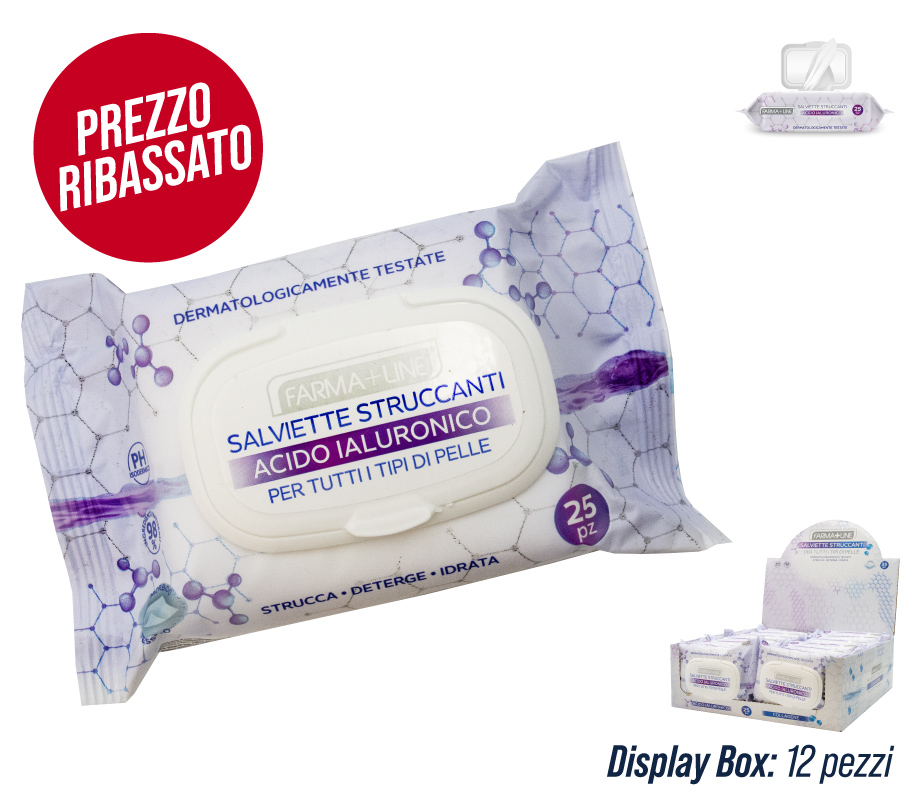IRGE SALVIETTINE STRUCCANTI ACIDO IALURONICO 25 PEZZI 