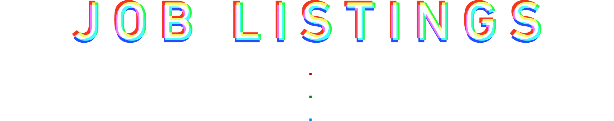 Industry Roles page title