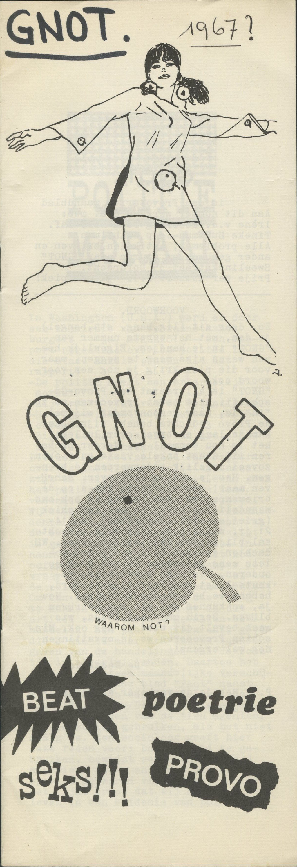 Cover Gnot, 1967. Provo, International Institute of Social History, Amsterdam