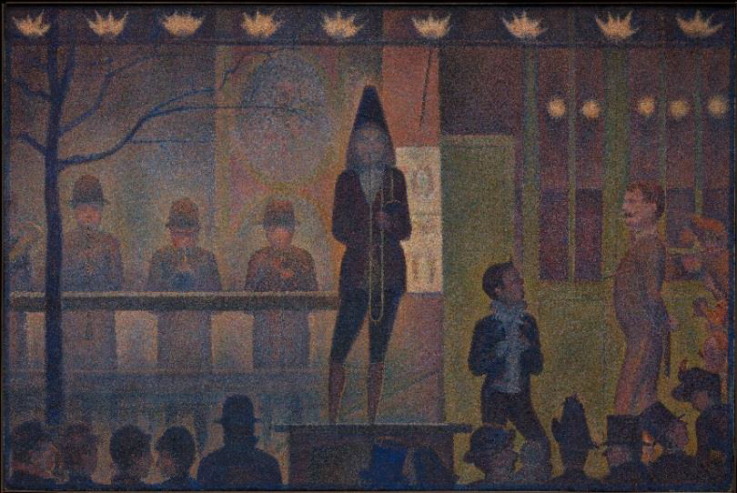 George Seurat, 'Parade de Cirque', 1887/1888. Metropolitan Museum, New York.