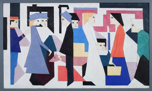 Chris Beekman, 'Halte Stoomtram', 1918. Stedelijk Museum, Amsterdam.