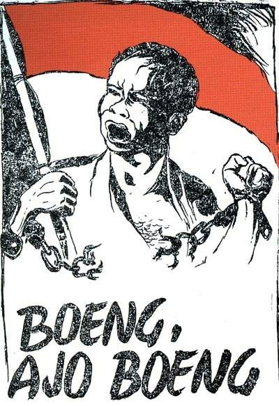 The poster Boeng, Ajo Boeng (Photo: Dullah, Raja Realisme Indonesia)