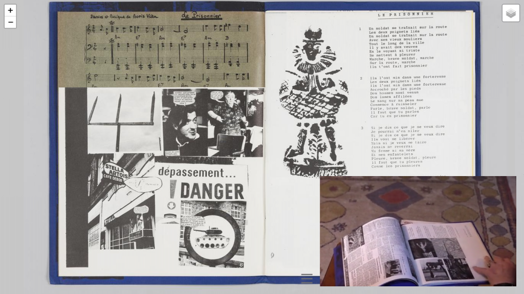 Screenshot from the online interface to “The Situationist Times.”