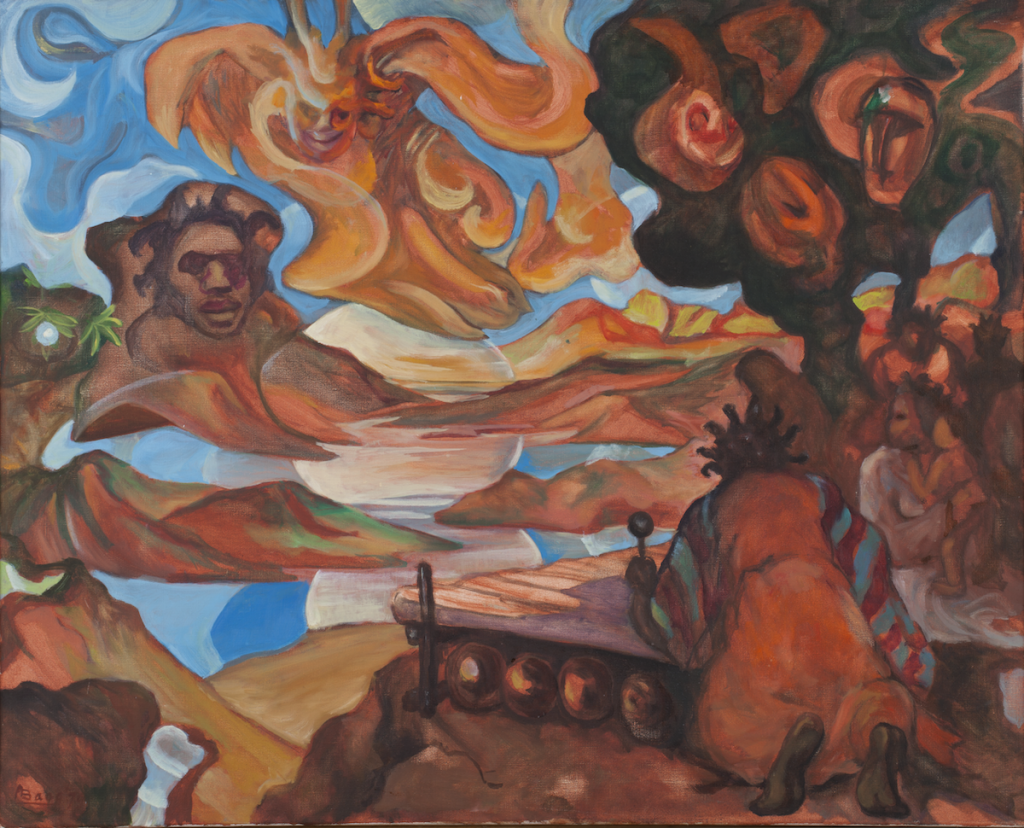 Armand Baag, 'Rasta Morning', 1980, oil paint on canvas. Collection Stedelijk Museum Amsterdam