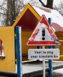 Foto of affiche bij Veel te eng voor kleuters