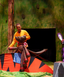 Foto of affiche bij Anansi de spin en de gulzige Tijger
