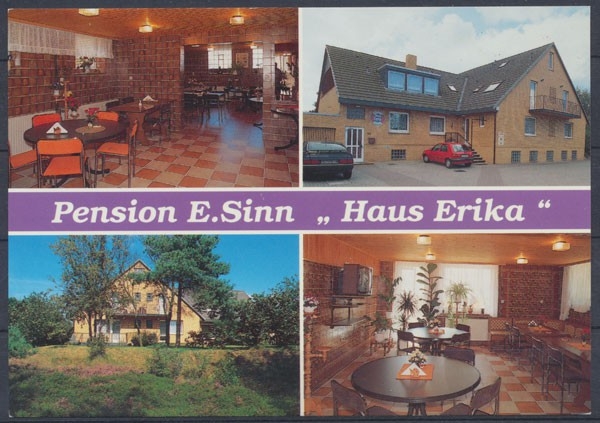Cuxhaven Sahlenburg Pension E Sinn Haus Erika Briefmarken