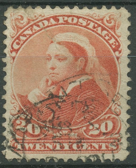 Kanada 1893 Königin Viktoria 20 Cents 36 gestempelt ...