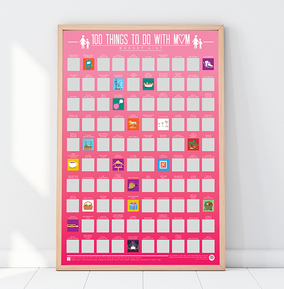 Gift Republic Ltd (Npp) 100 Things To Do With Mum Scratch Poster