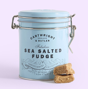 Cartwright & Butler Npp Golden Cartwright & Butler Salted Caramel Fudge In Tin