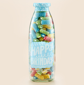 Treat Kitchen Npp Blue/Green/Yellow Happy Birthday Sweet Bottle
