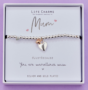 Life Charms Npp Women's Silver Marvellous Mum Bracelet