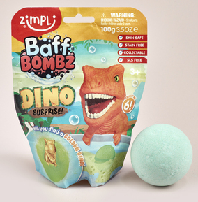 Zimpli Kids Npp Golden Dino Surprise Bath Bombs