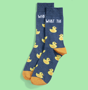 Urban Eccentric (Fimex International) Npp Unisex Blue What The Duck Socks