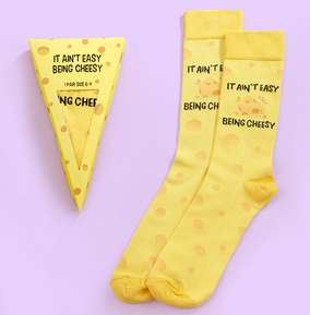 Urban Eccentric (Fimex International) Npp Unisex Kids Yellow Cheese Socks Pack