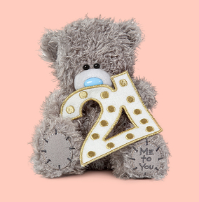 Carte Blanche Greetings Ltd Npp White/Blue Birthday Tatty Teddy Bear 21St