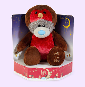 Carte Blanche Greetings Ltd Npp Brown/Red/Light Robin Tatty Teddy 15Cm