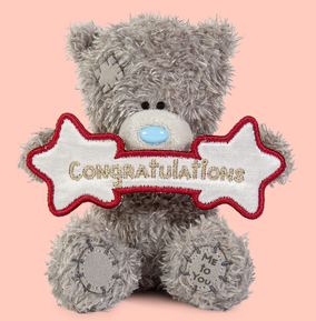 Carte Blanche Greetings Ltd Npp Blue/Grey Congratulations Tatty Teddy