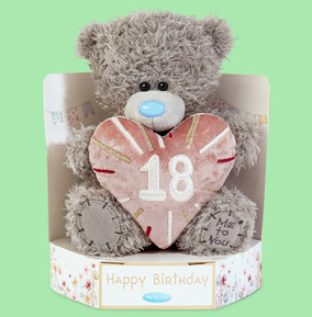 Carte Blanche Greetings Ltd Npp Pink/Red/Gold Tatty Teddy 18Th Birthday Bear