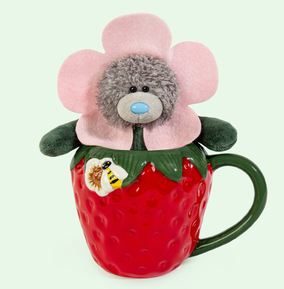 Carte Blanche Greetings Ltd Npp Red/Green Tatty Teddy Bear And Strawberry Mug Set