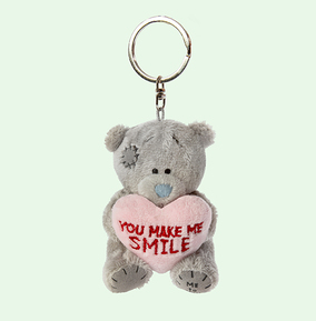 Me to You You Make Me Smile Plush Pink Heart Keyring Tatty Teddy - Image 3