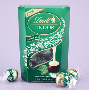 Lindt Npp Dark Lindt Lindor Mint Chocolate Truffles Box