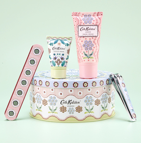 Heathcote & Ivory Npp Cream Cath Kidston Woven Flowers Manicure Tin