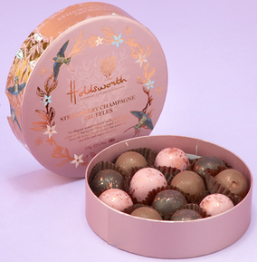 Holdsworth Chocolates Npp White/Dark/Pink Holdsworth Strawberry Champagne Truffles