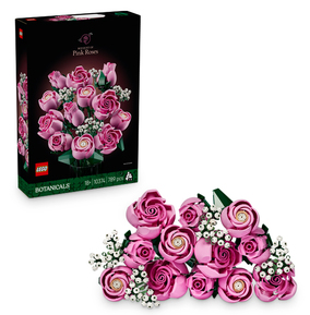 LEGO Botanicals Bouquet of Pink Roses 10374 | Set for Adults, Artificial Flowers, 12 Faux Roses & 4 Sprigs of Baby's Breath, DIY Home Decor, Gift Idea, 789 Pieces - Image 26