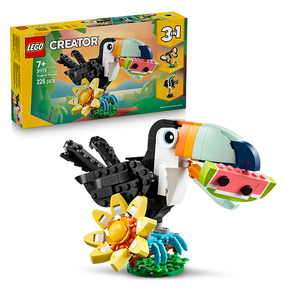 LEGO Creator 3in1 Wild Animals: Tropical Toucan 31173 | Toys for 7+ Year Old Girls & Boys, Animal Figure Transforms into a Butterfly or a Tropical Fish, Gift Idea, 225 Pieces - Image 13
