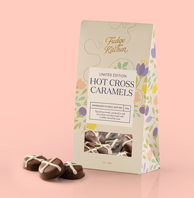 Fudge Kitchen White/Cream/Golden Hot Cross Buns Caramels
