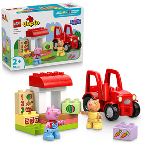 Lego Npp Boys Red Lego Peppa Pig Tractor & Market