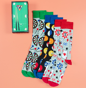 Urban Eccentric (Fimex International) Npp Games Night Socks Gift Box