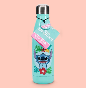 Disney Unisex Blue Stitch Metal Water Bottle - Image 4