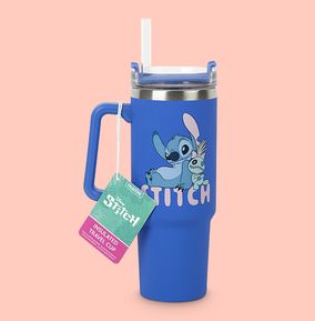Lilo & Stitch Stitch Blue 900Ml Insulated Cup And Straw - Image 7