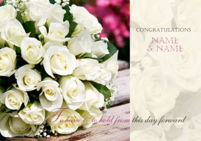Photographic - Bouquet Congrats - Large (A4) - By Funky Pigeon: retailer-supplied image