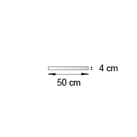 Bande de rive format 50x4 cm