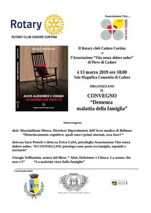 Alzheimer: malattia della famiglia. Convegno del 13 marzo in Magnifica Comunità di Cadore 