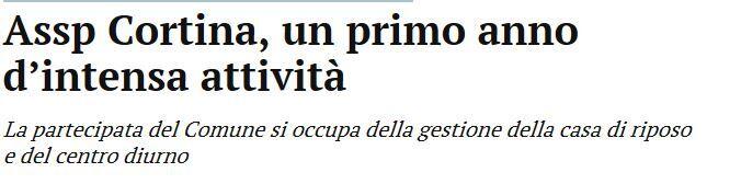 Immagine: Articolo Corriere delle Alpi 09.06.2018