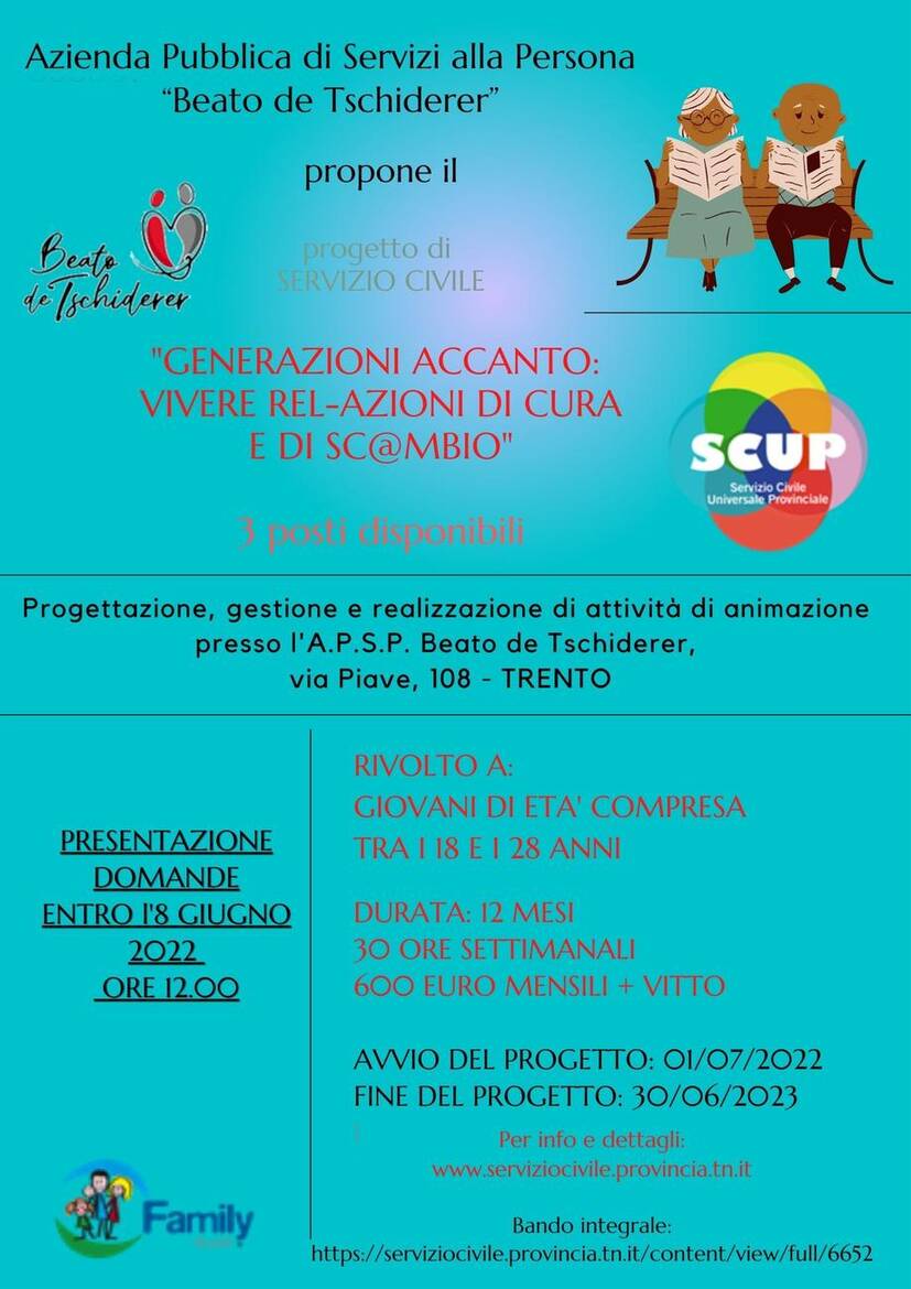 Immagine: ATTIVAZIONE SERVIZIO CIVILE PROVINCIALE UNIVERSALE - 3 POSTI DISPONIBILI