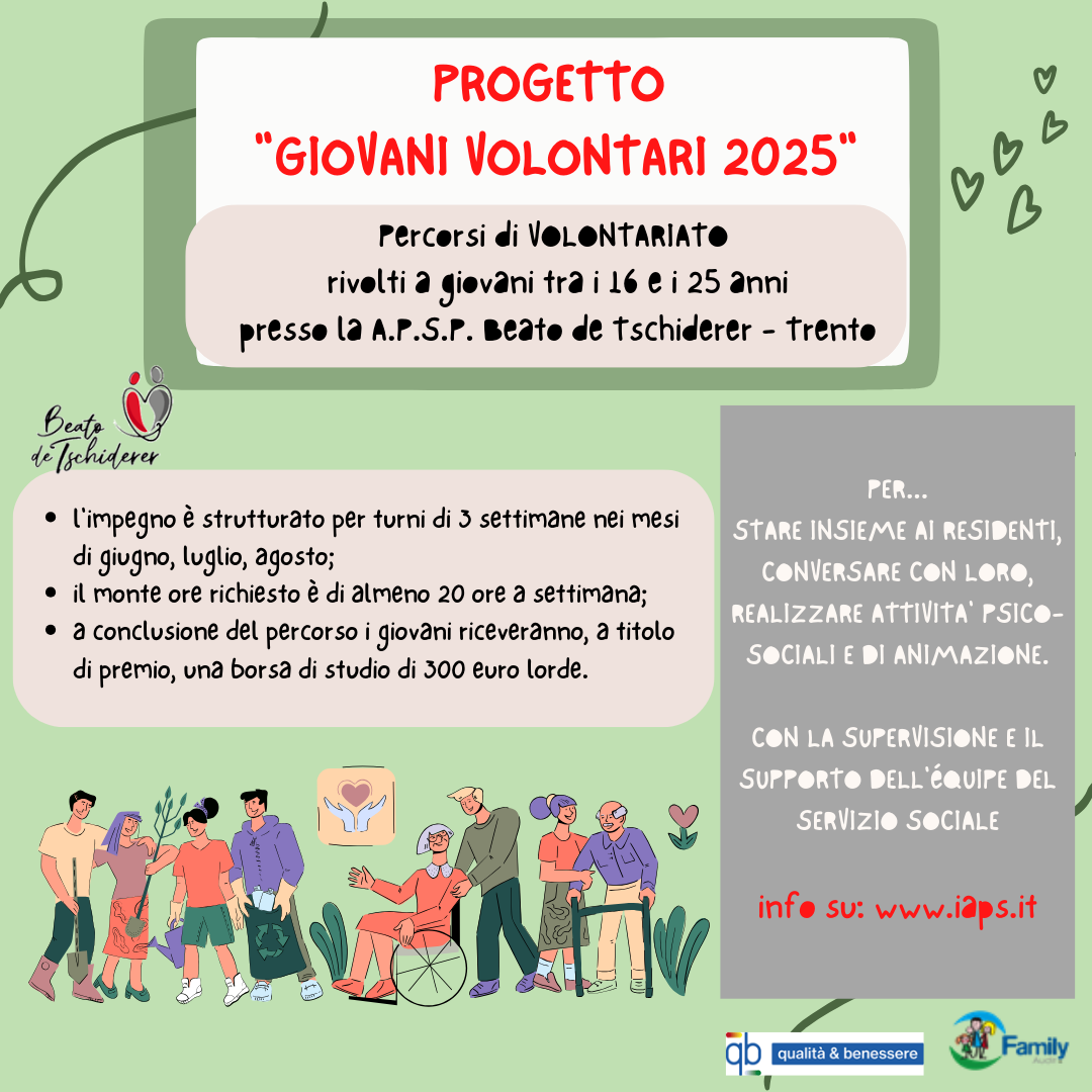 Immagine: PROGETTO GIOVANI VOLONTARI 2025
