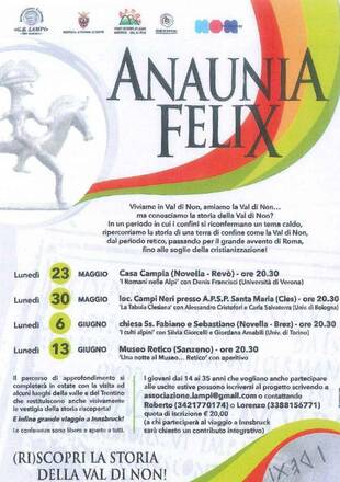 Anaunia Felix dal 23 maggio al 13 giugno 2022