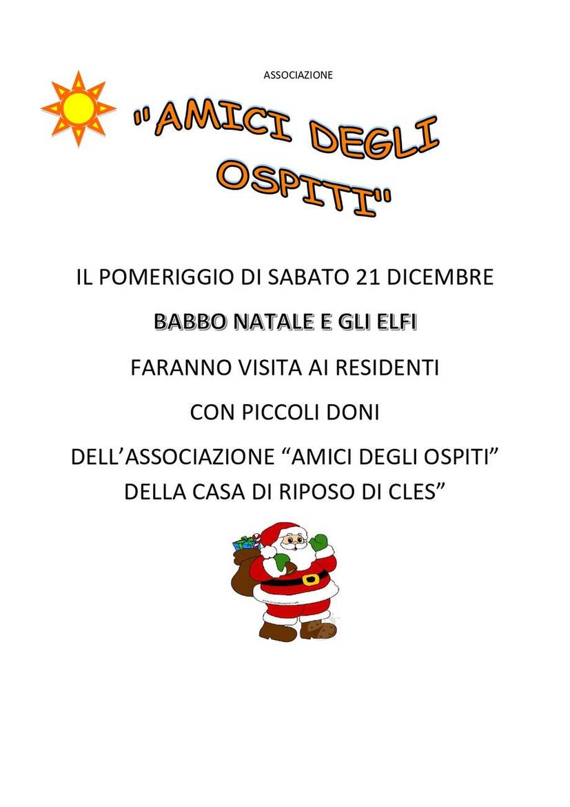 Immagine: 21 DICEMBRE BABBO NATALE E I SUOI ELFI IN VISITA