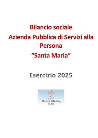 Immagine: Bilancio sociale anno 2025