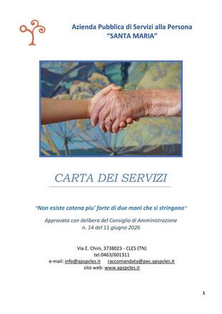 Immagine: Carta dei Servizi aggiornata 11/06/2026
